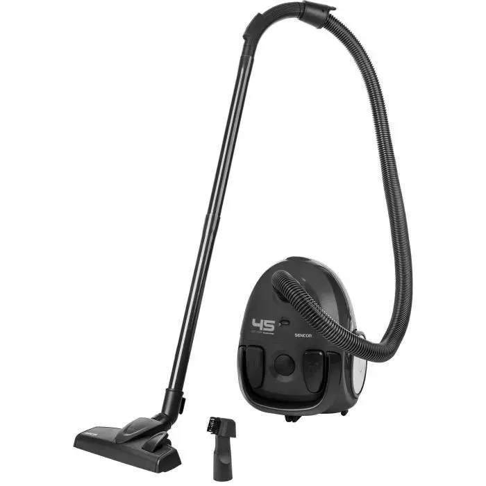 Aspirateur traîneau avec sac - Sencor - SVC 45BK-EUE3 - Moteur ECO 850 W - 79 dBA - 15 L - Noir