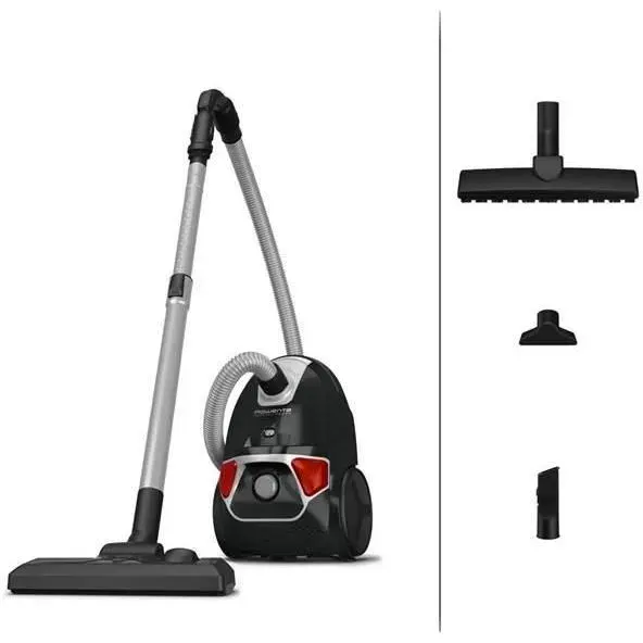 Aspirateur traineau - ROWENTA - Compact Power parquet - 750W - Noir - Filtration 3 niveaux