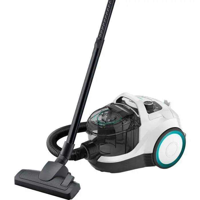 Aspirateur traîneau sans sac - Bosch - Série 4 - 550 W - 2 l - 78 dB - Filtre lavable - Sol dur - Câble électrique