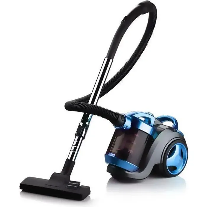 Aspirateur Traîneau sans sac Cyclonique - Aspirateur léger 1200W pour Tapis et Sols durs- Capacité 30 L - Bleu
