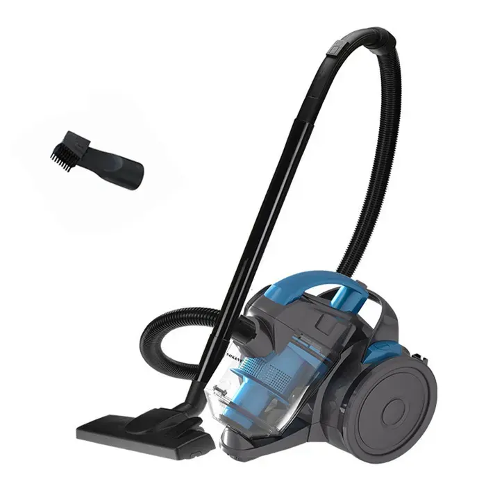 Aspirateur traîneau sans sac filtration multicyclonique aspirateur filaire pour sols durs tapis et poils danimaux 5M- 1.8L