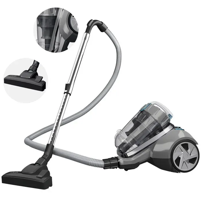 Aspirateur traîneau sans sac puissant la maison collecteur de poussière de tapis horizontal longueur du cordon 5 m-4 L 2200w
