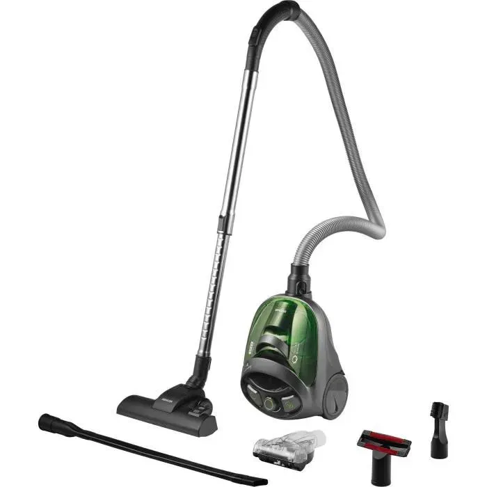 Aspirateur traineau sans sac - SENCOR - SVC 1016GR - 800 W - 80 dB - 15 L - Noir / Vert
