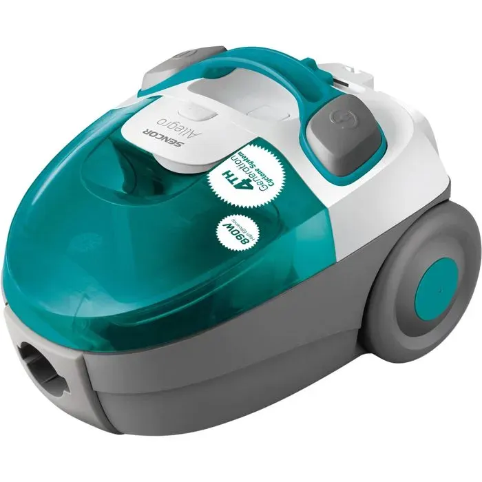 Aspirateur traineau sans sac - SENCOR - SVC-511TQ - 890 W - 76 dB - 15 L - Turquoise