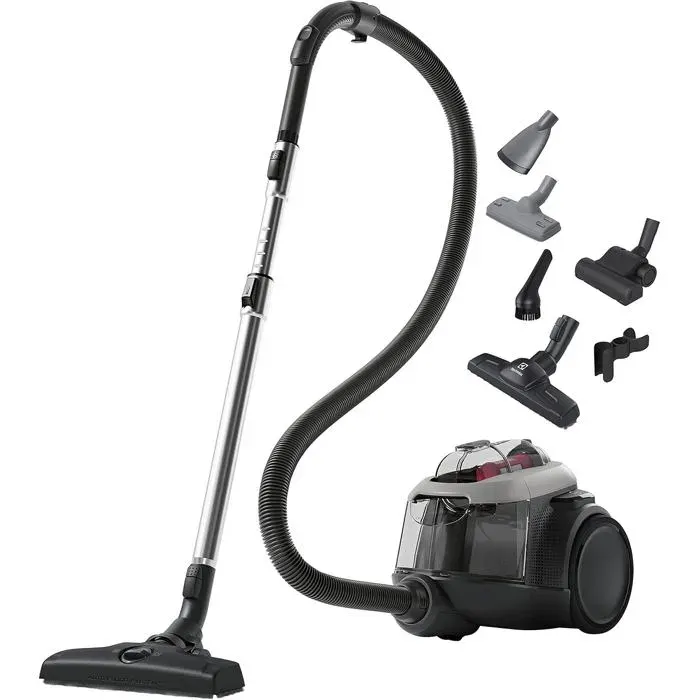Aspirateur traîneau sans sac - SUTEO - Animal 600 - Technologie cyclonique - 6 étapes filtration - Kit Animal