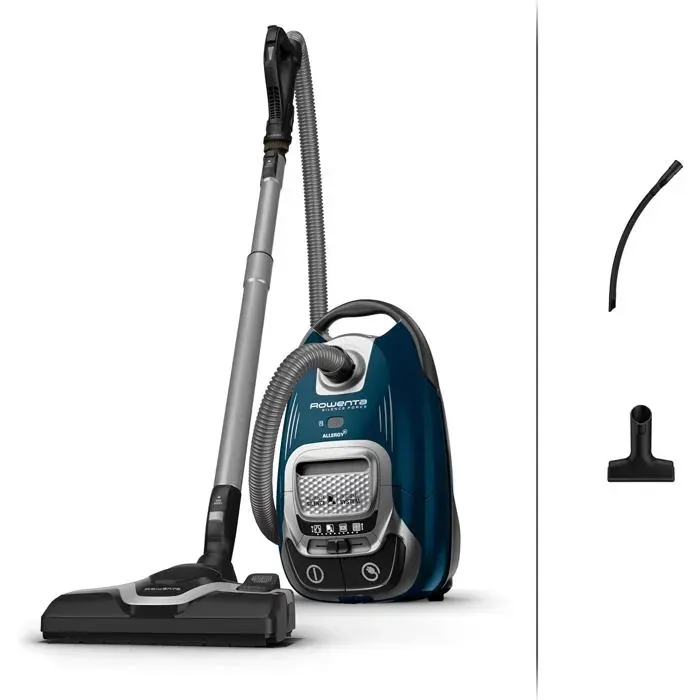 Aspirateur traîneau - SUTEO - Silence Force Effitech - 57 dB(A) - Filtration 9998% - Sac 45 L — coloris Bleu