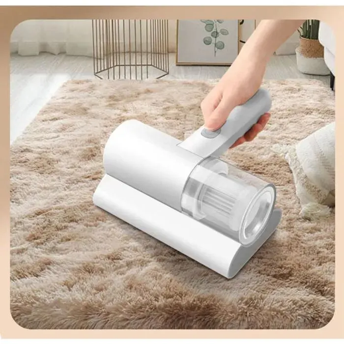 Aspirateur UV Rechargeable par USB Machine delimination des acariens 10kpa grande aspiration pour lit couette desinfection