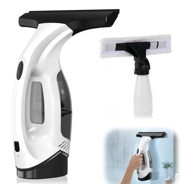 Aspirateur vitre sans fil puissant vaporisateur avec microfibre sans traces maison bureau voiture Corvina