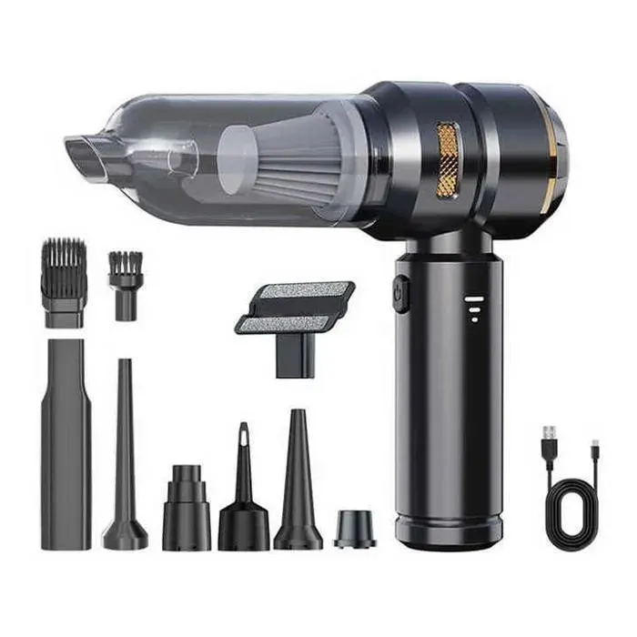 Aspirateur Voiture Puissant sans Fil 12000PA Aspirateur à Main 100W Rechargeable-pour la Maison la Voiture Le Bureau Le Canapé