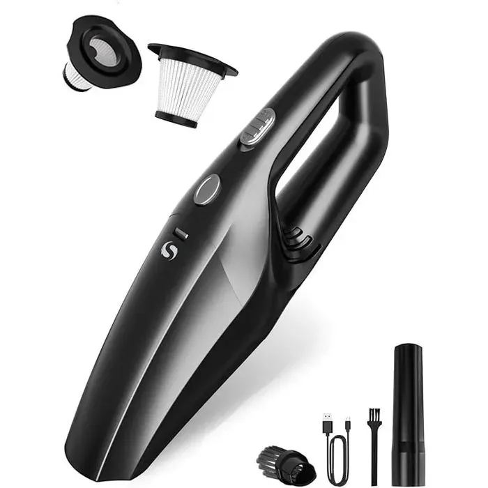 Aspirateur Voiture Puissant sans Fil Mini Aspirateur De Table avec Batterie Rechargeable Aspirateur à Main équipé dun Filtre