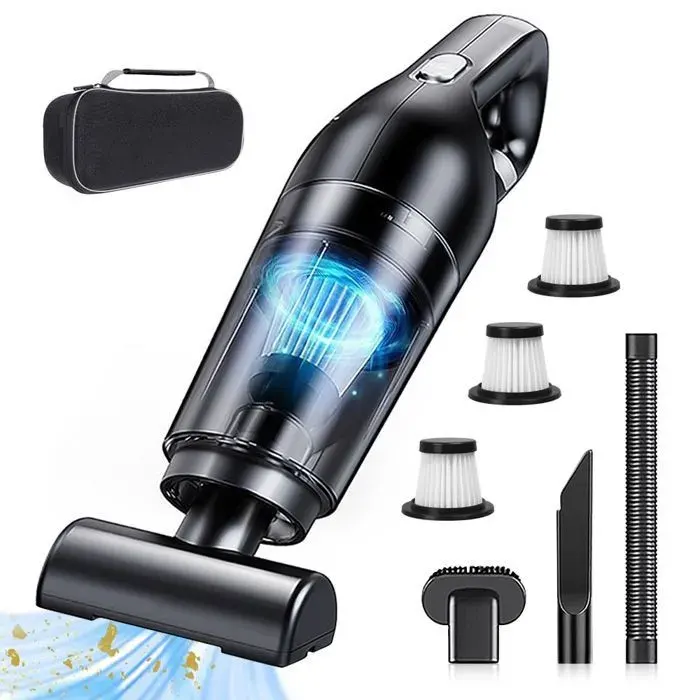 Aspirateur Voiture sans Fil - 10000pa Aspirateur à Main Puissant - Mini Aspirateur Portable pour Voiture Maison Cuisine