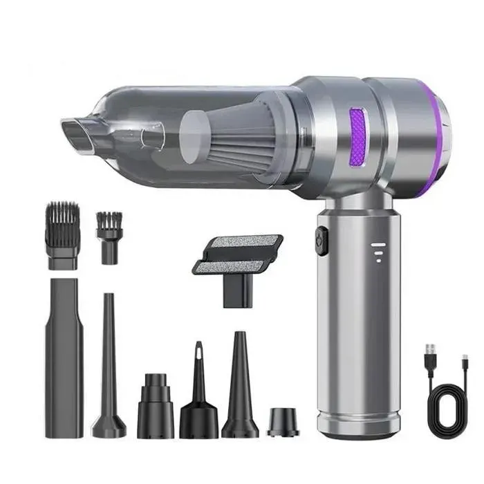 Aspirateur Voiture sans Fil Aspirateur à Main PuissantHumide&Sec Mini Aspirateur Portable pour Voiture Maison Cuisine