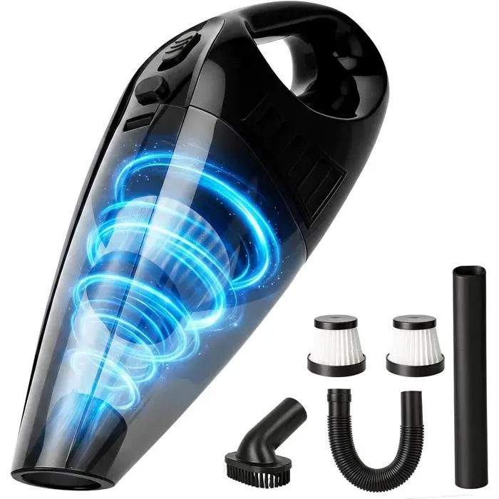 Aspirateur Voiture sans FilAspirateur à Main Puissant pour Auto et Maison Aspirateur Voiture avec 20000pa de Puissance dAspiration