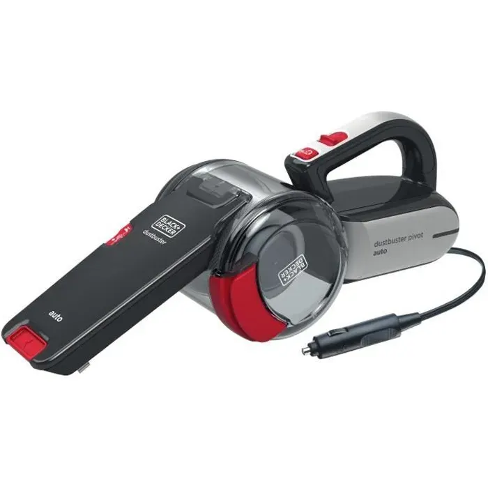 Aspirateur voiture sans sac BLACK & DECKER PV1200AV - 12V - 5m de câble
