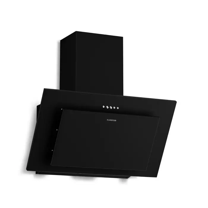 Athena 60cm 254m³/h Hotte Décorative Noir
