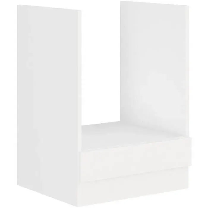 ATLAS Meuble four - Décor blanc - L60 x P52 x H82 cm - Plan de travail non inclus