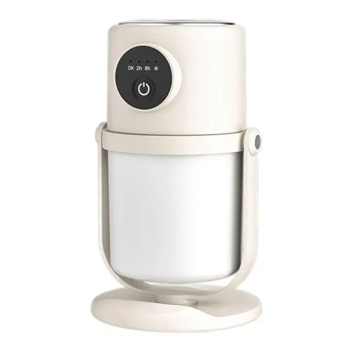 Atomiseur de Grande Capacité pour Maison Intelligente Veilleuse Silencieuse USB Petit Humidificateur Purificateur DAir Blanc Cr