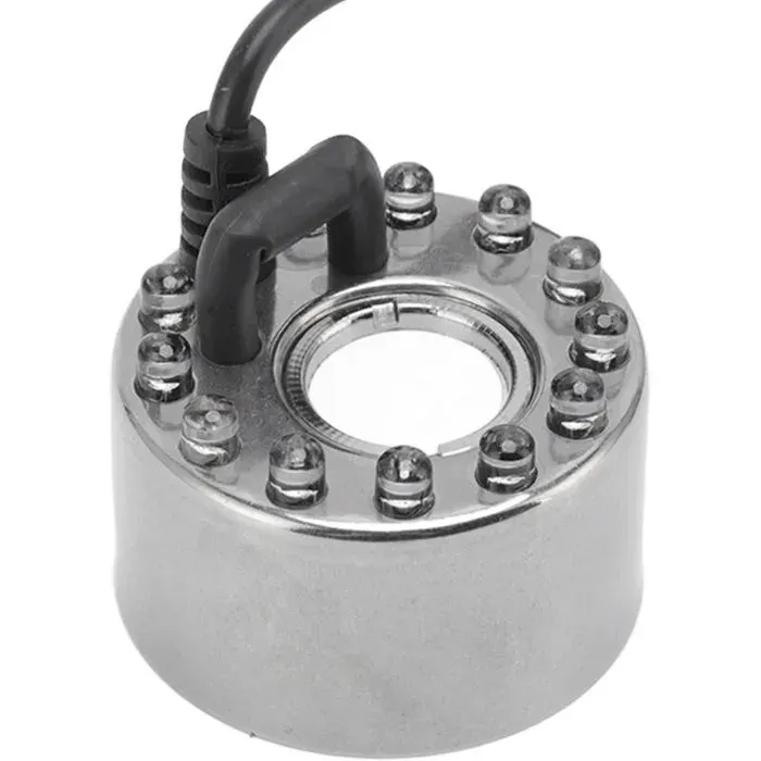 Atomiseur inox 12 LED – brume aquatique bonsaï / paysage prise UE cadeau Fête des Mères déco plante