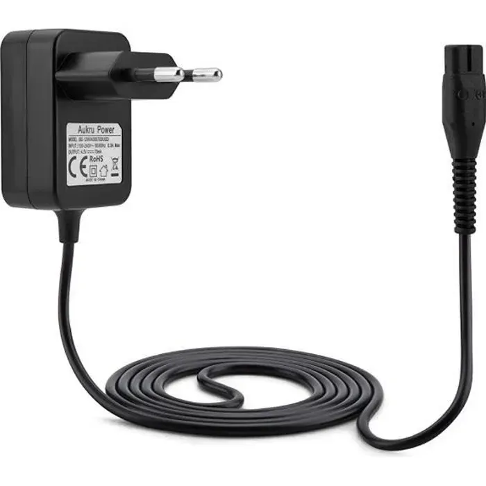 Aukru Chargeur Alimentation 4.3V pour Rasoir électrique Philips RQ310 RQ311 RQ312 RQ320 RQ328 RQ330 RQ331 RQ338 RQ350