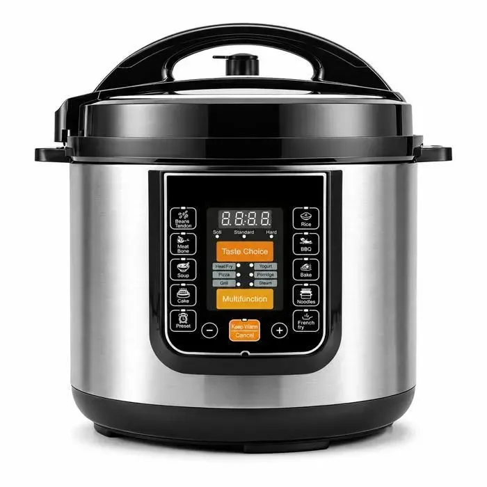 Autocuiseur 6L Multicuiseur 15 en 1 - Cuiseur sous Pression Mijoteuse Cuiseur À Riz Yaourtière Cuiseur VapeurMaintien au chaud