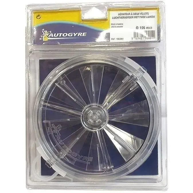 AUTOGYRE - Aérateur à volets - Ø156 mm - cristal