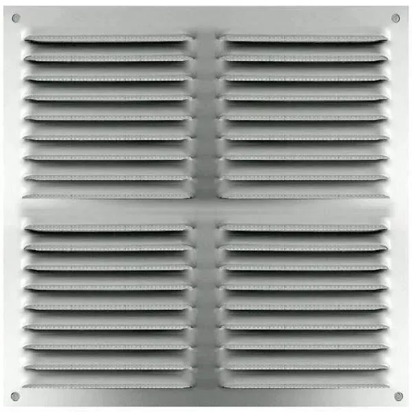 AUTOGYRE Grille de ventilation persienne - Aluminium anodisé - 300 x 300 mm