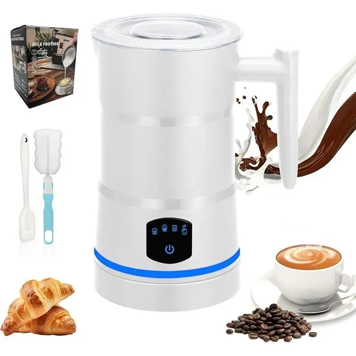 Automatique Mousseur à Lait 4 en 1Arrêt Automatique430ML Grand Format MOUSSEUR A LAIT