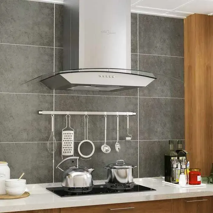 Automne/hiverHotte murale-Hotte aspirante 60 cm Acier inoxydable 756 m³/h LED-pour cuisine-60x45x(43-70) cm EU_9019847
