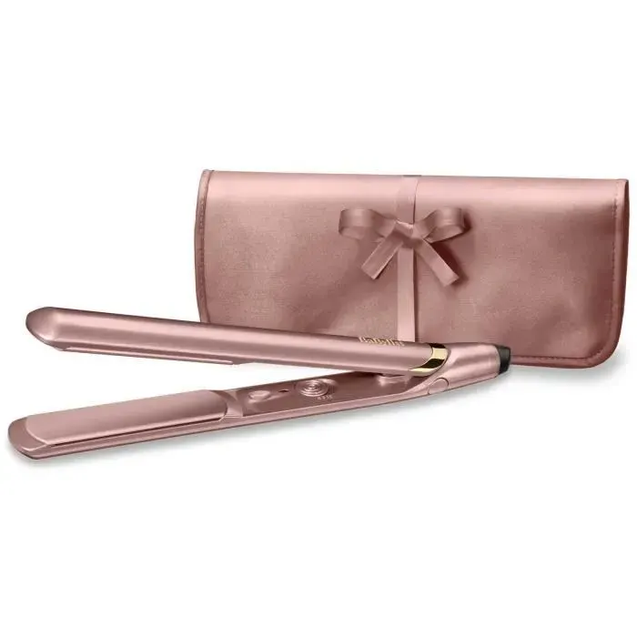BABYLISS 2598PE Lisseur Elegance 235 - 3 niveaux de température (180°C / 200°C / 235°C) - Rose Gold