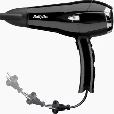 Babyliss - Sèche Cheveux Cordkeeper 2000 D374de — coloris Noir