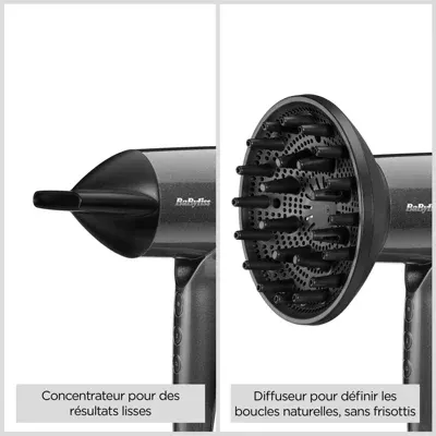 Babyliss - Sèche Cheveux Professionnel Titanium Shine 1600 D6200de — vue 9
