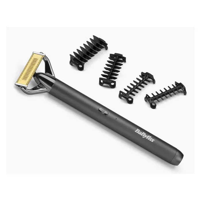 Babyliss Super-X Metal X-Blade Regolabarba Wet&Dry Nero Acciaio Inox