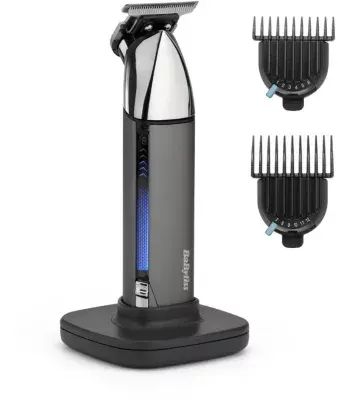 Babyliss - Tondeuse Barbe Super-X Metal Series T996e, 13 Hauteurs De Coupe, Précision 0,2 Mm, Autonomie 300 Mn