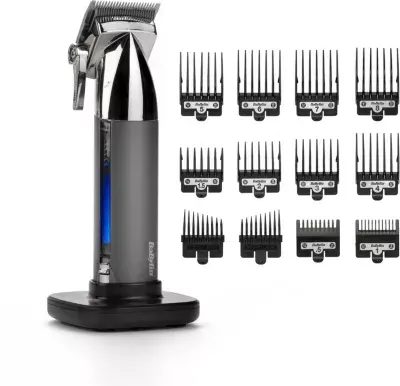 Babyliss - Tondeuse Cheveux E996e - Super-X Metal Series, Molette Réglable, 55 Hauteurs De Coupe, Précision 0,2 Mm, 180 Mn