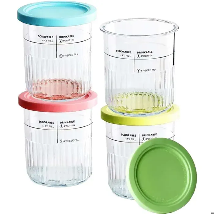 Bac à glaçons - Ninja - NC501 NC500 - 680 ml - Lot de 4 - Couvercles étanches