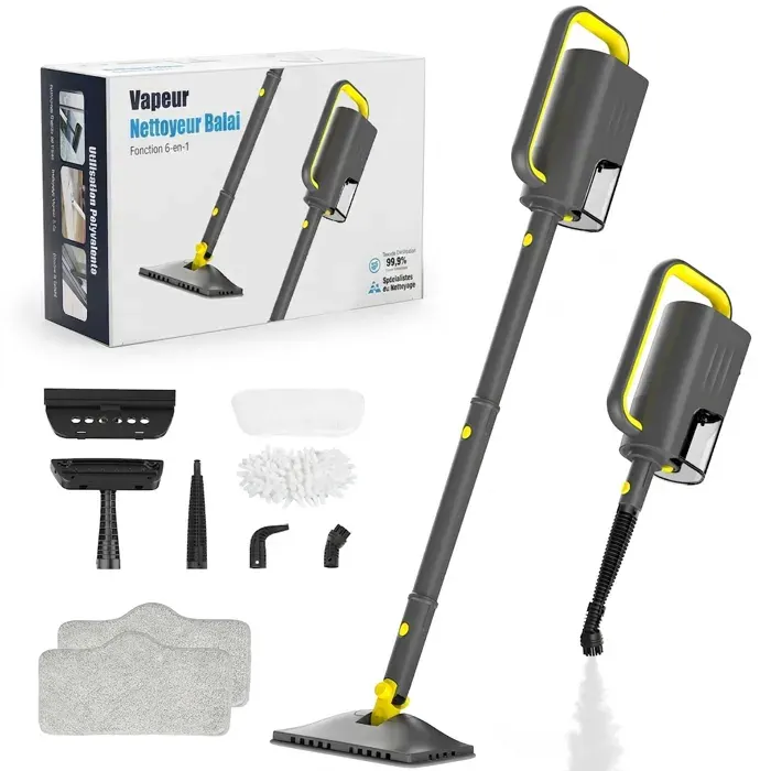 Balai nettoyeur vapeur - TEENDOW - SC-05 - 300 ml - 1300 W - Autonomie 30 min