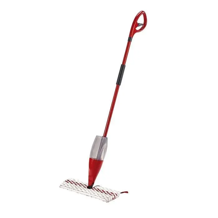 Balai pulvérisateur avec réservoir nettoyeur vapeur séparateur de poussière en microfibre coloris rouge -JUANIO