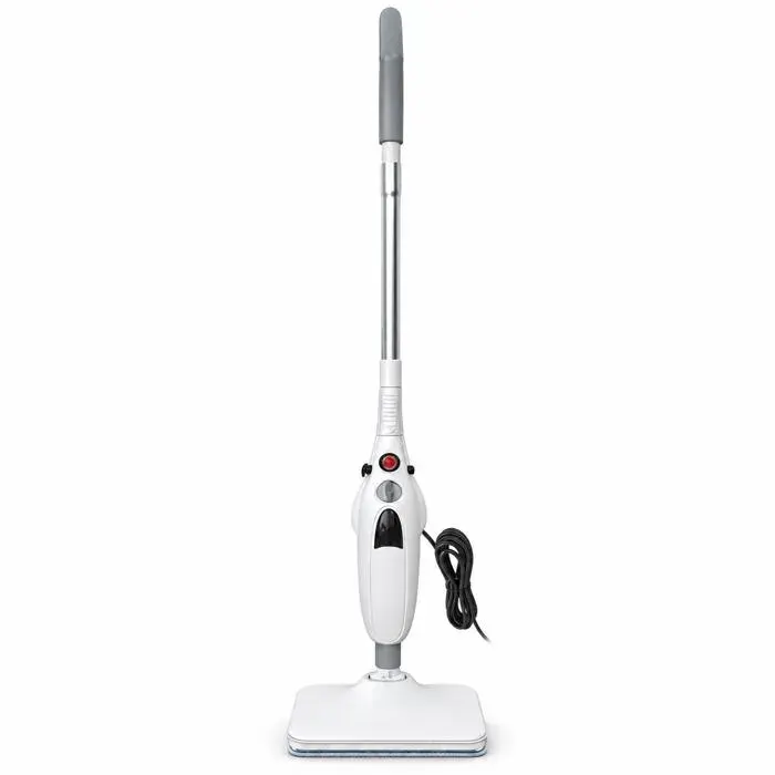 Balai vapeur - MAWIRON - 1500W - Chauffe rapide 20s - Réservoir 400 ml - Cordon 5 m — coloris Blanc