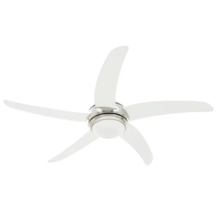 BAO Ventilateur de plafond orné avec lampe 128 cm Blanc