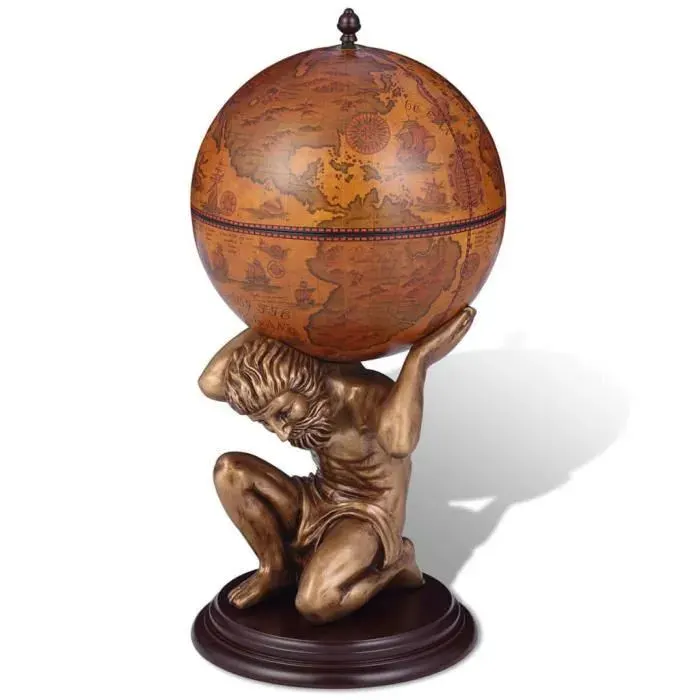 Bar sous forme de globe Atlas Caves à vins 42 x 42 x 85 cm