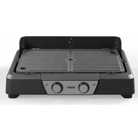 Barbecue de table - PRINCESS - 01.112254.01.001 - 2000 Watts - 43 x 27 cm - 2 zones de chauffe