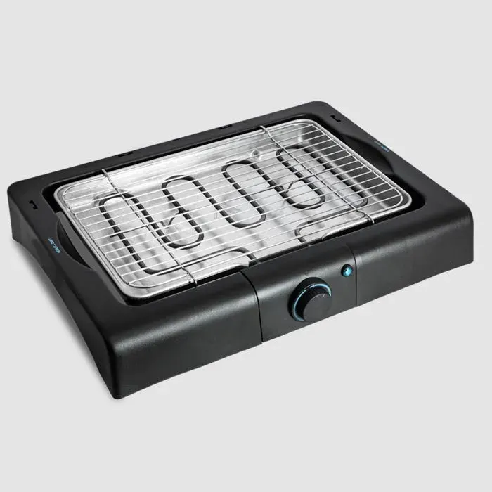 Barbecue de Table - STRAßE TECH - ProGrill 2400 W - Hauteur Réglable - 38 x 52 cm - Électrique