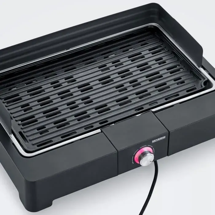 Barbecue électrique SEVERIN - PG8567 - Surface de cuisson 445x26cm - Thermostat réglable - 2200W