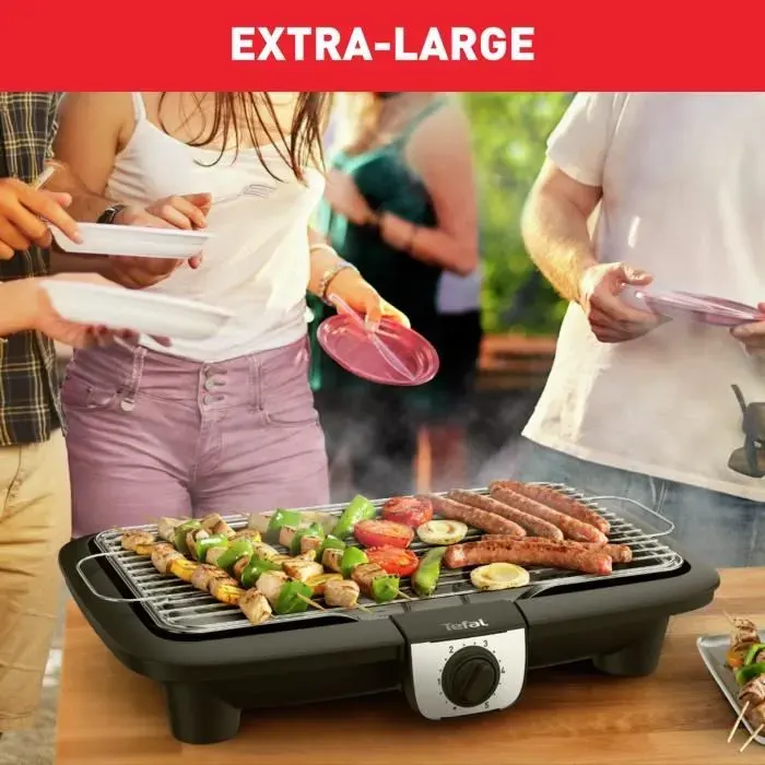 Barbecue électrique Tefal EasyGrill XXL BG921812 2500 W Noir — vue 3