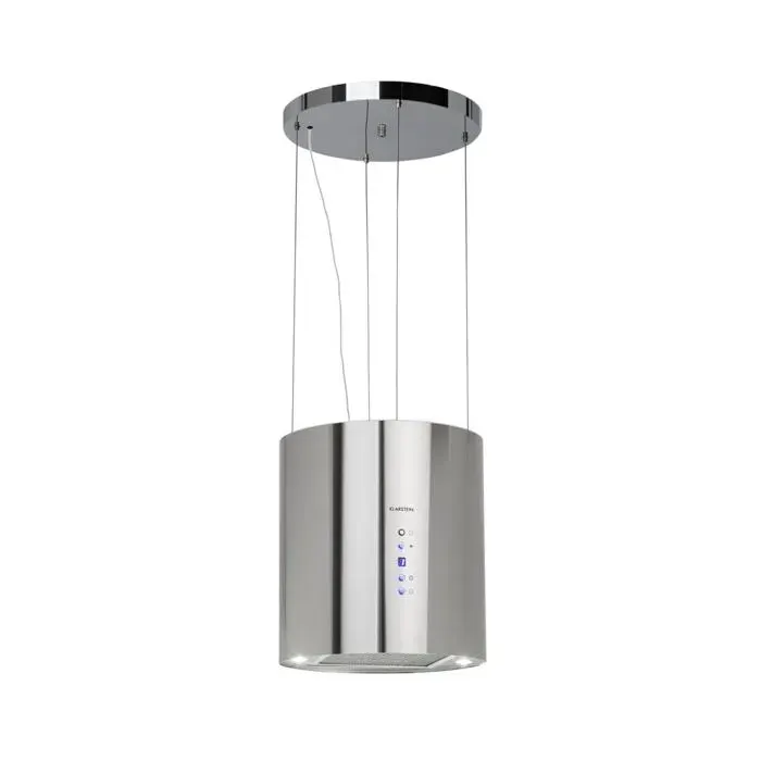 Barett - hotte aspirante îlot hotte aspirante silencieuse Ø 35cm Puissance Moteur 190W 560 m³/h Max 3 Niveaux de Puissance éc