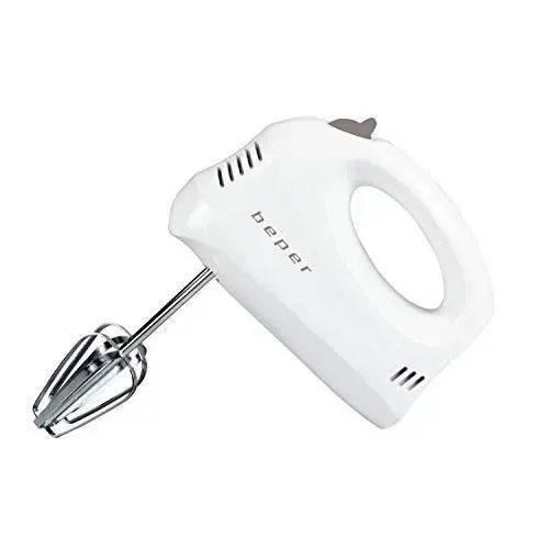 Batteur à main - BEPER - 150 W - 5 vitesses - Fonction turbo - Blanc — coloris Blanche