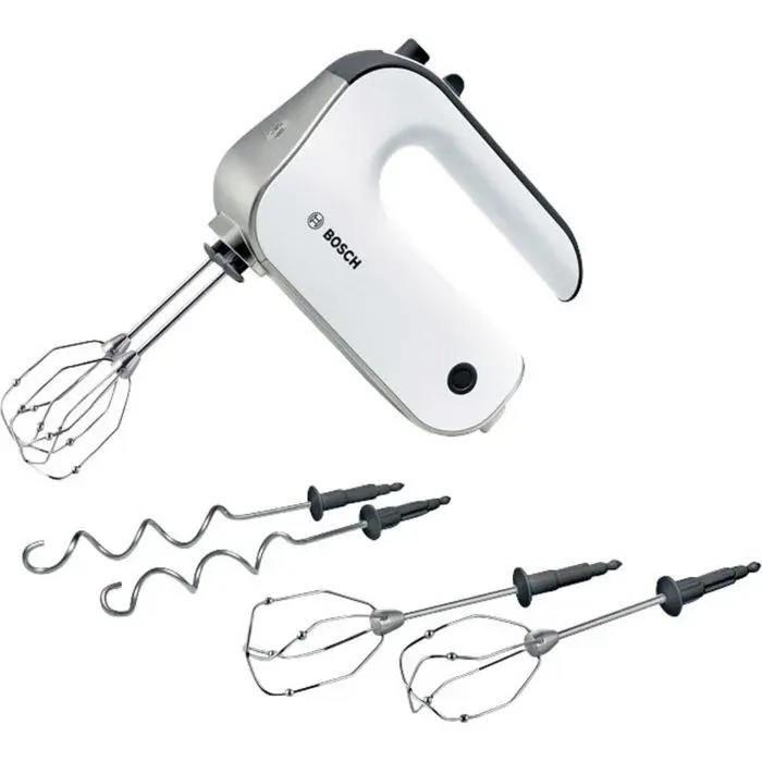 Batteur à main Bosch MFQ 4835 - 575 Watt - Fonction turbo - Blanc — coloris Blanche