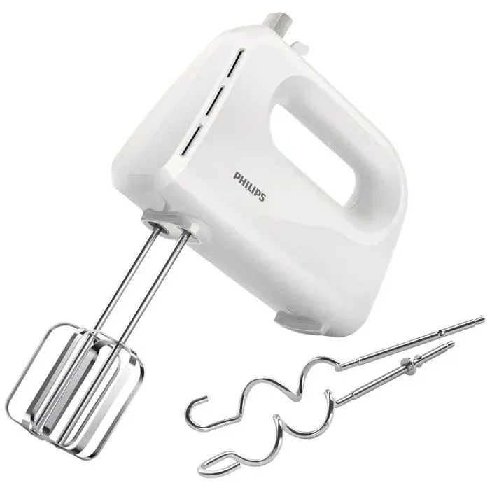 Batteur à main Philips Daily Collection HR3705 - 300W - Blanc — coloris Blanche