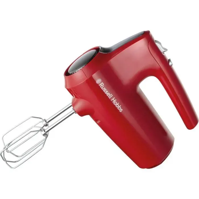Batteur à main - RUSSEL HOBBS - Desire Red - 185 W - 5 vitesses - Rouge