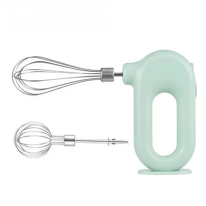 Batteur à œufs 1500mah 4 vitesses réglables Double batte Conception sans fil compacte et portable Conception de stand-up vert — coloris Verte